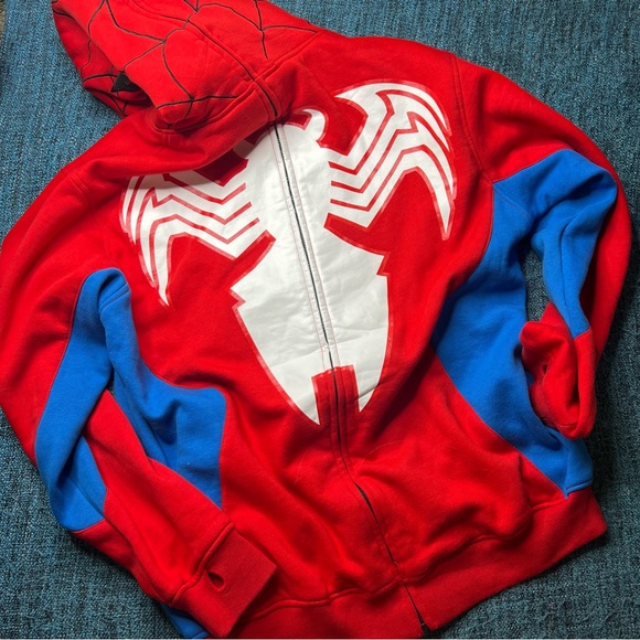 RARE CLH Creating Limitless Heights Spiderman Y2K Full Zip Hoodie - Picture 6 of 7